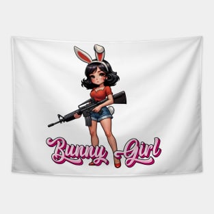 Tactical Bunny Girl Tapestry