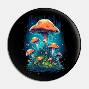 Anime Mushroom Design Pin