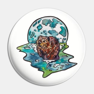 Beaver Moon Pin