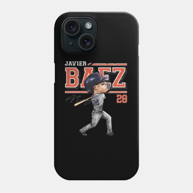 Javier Baez Detroit Cartoon Phone Case by danlintonpro