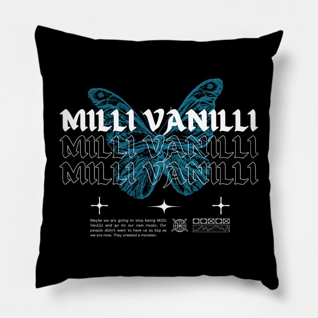 Milli Vanilli // Butterfly Pillow by Saint Maxima