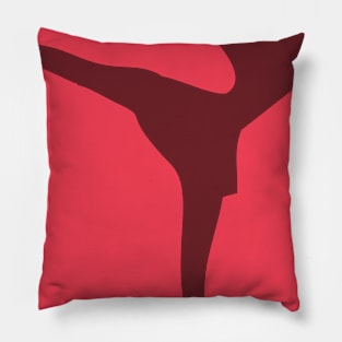 Ballerina design teeshirt peach Pillow