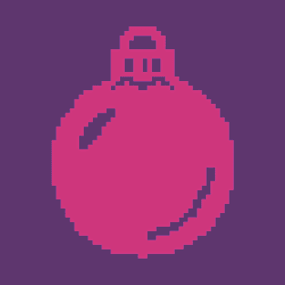 Pink Christmas Decoration pixel art T-Shirt