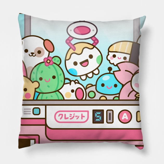 Claw Machine Kawaii Pillow by kudasai