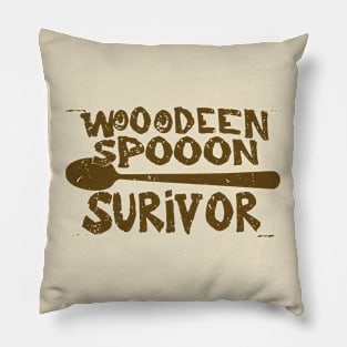 wooden spoon survivor Pillow