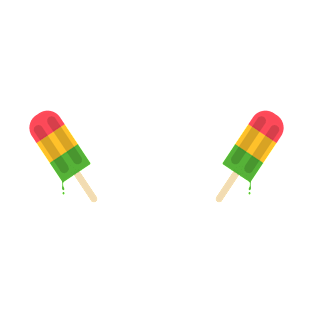 Summertime Ice Cream Ice Pops Popsicles T-Shirt