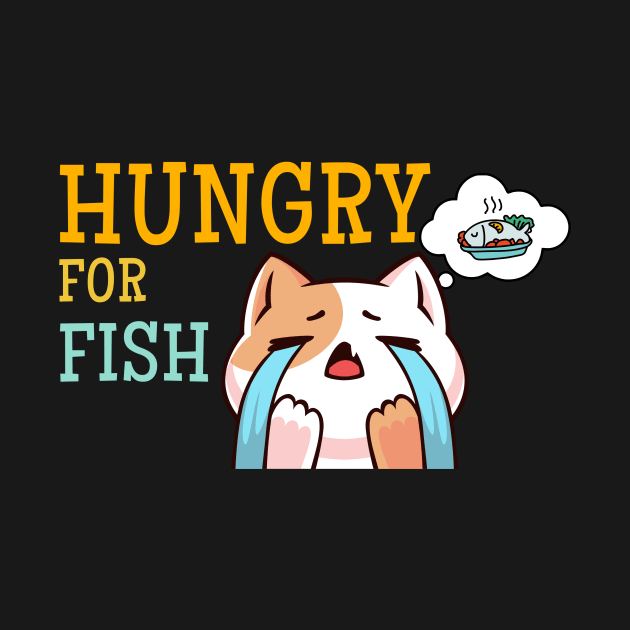 Cat - hungry for fish by Bro Aesthetics