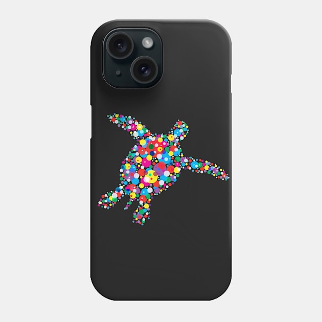 Colorfully Turtle Phone Case by martinussumbaji