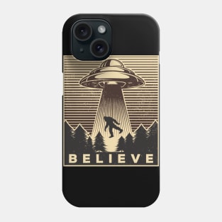 Bigfoot Ufo Retro Vintage Phone Case