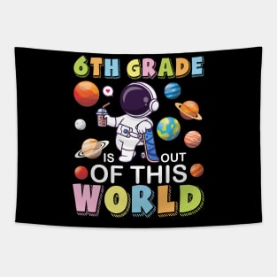 Astronaut Student Back School 6th Grade Is Out Of This World Tapestry