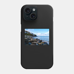 Coastal Scenery - New Quay Coastline - Beach, Rocks & Ocean Phone Case