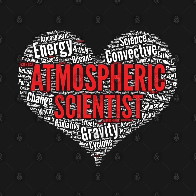 Atmospheric Scientist Heart Shape Word Cloud Design graphic by theodoros20