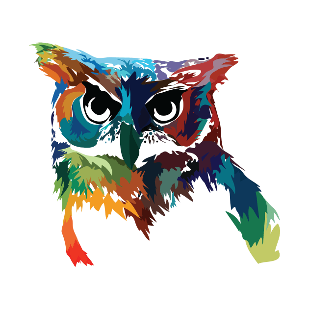 Psychedelic Owl by ACGraphics