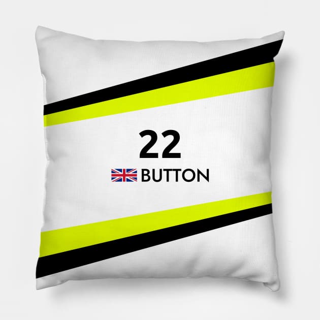 F1 2009 - #22 Button Pillow by sednoid