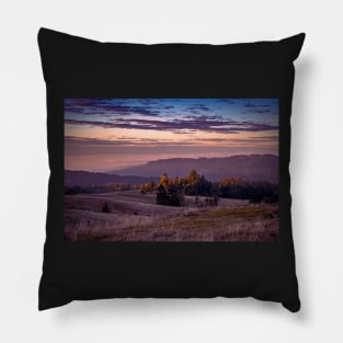 Sunset clouds and redwood trees Pillow