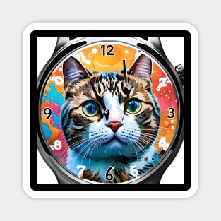 Smart Watch Cat Magnet