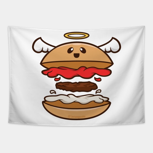 ANGEL BURGER! Tapestry by janlangpoako