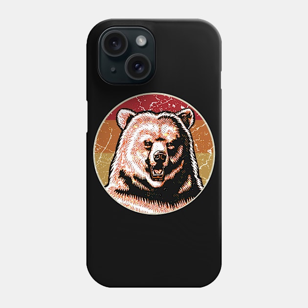 Grizzly Bear Phone Case by Mila46