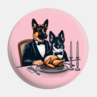 German Shepherds Thanksgiving Pin