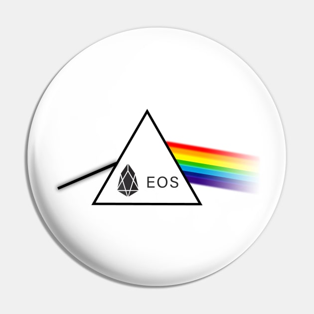 EOS Prism Crypto Logo Pin by Cryptolife