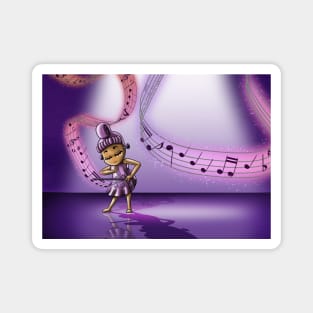 Violin and Music Notes Magnet