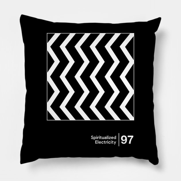 Spiritualized - Minimal Style Graphic Artwork Pillow by saudade