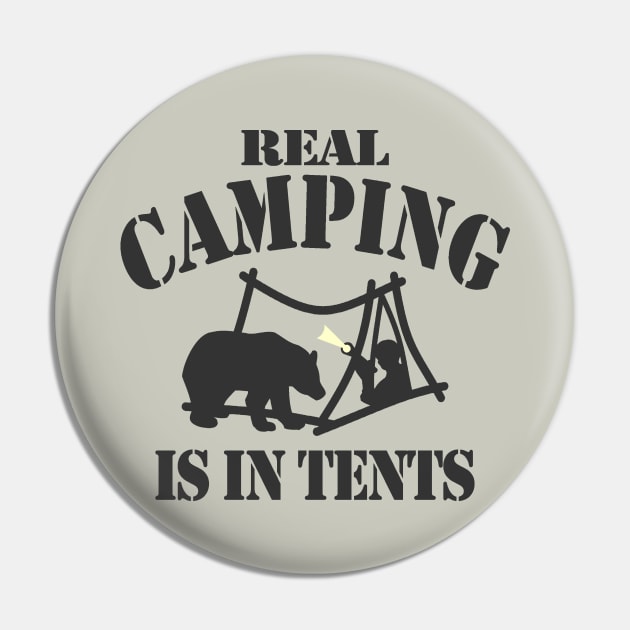 Real Camping Is In Tents Pin by Etopix