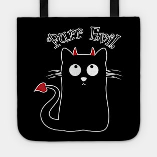 Purr Evil Cat Women's T-Shirt Tote