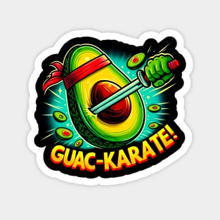 Guac Karate ! Avocado Lover funny Gift Magnet