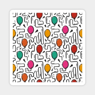 Birthday Balloon Celebration Magnet