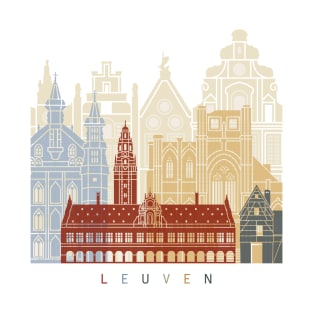 Leuven skyline poster T-Shirt