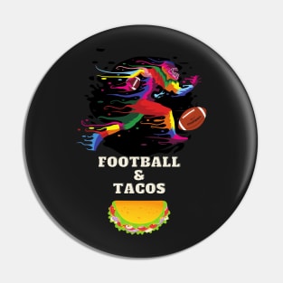 Football and Tacos Pin