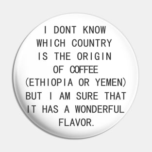 the flavor of coffee Pin