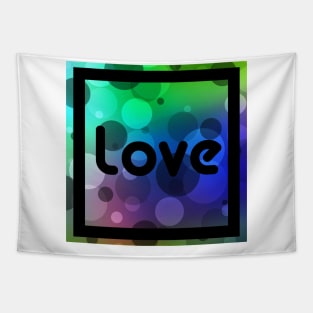 Love Bubbles Letters II Tapestry