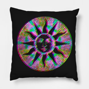 Black sun Pillow