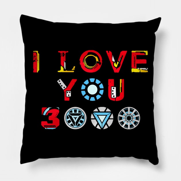 I Love You 3000 Pillow by VanHand