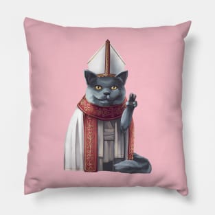 Cat-holic Pillow