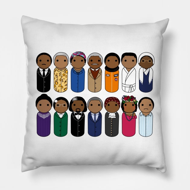 Black History Month Pillow by scrambledpegs