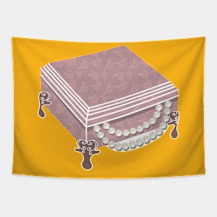 Pink jewelry box Tapestry