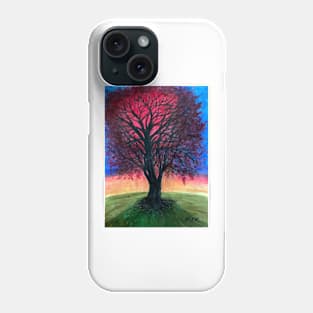 Expressionist Tree in Sunset Phone Case