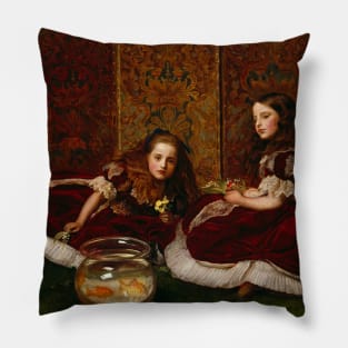 Leisure Hours by John Everett Millais Pillow