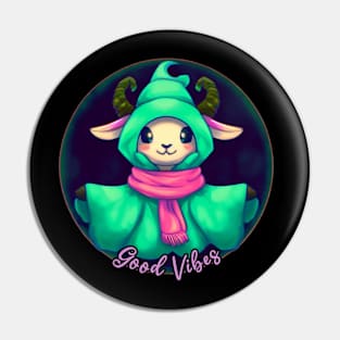 Cute Cozy Goat Mage (✿◠‿◠) Pin