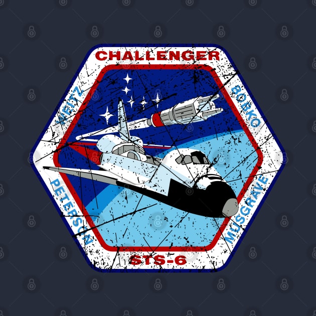 STS-6 Challenger Vintage by Mandra