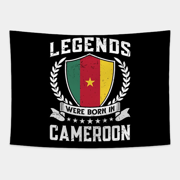 Vintage Design Cameroonian Flag Cameroon Tapestry by MGS