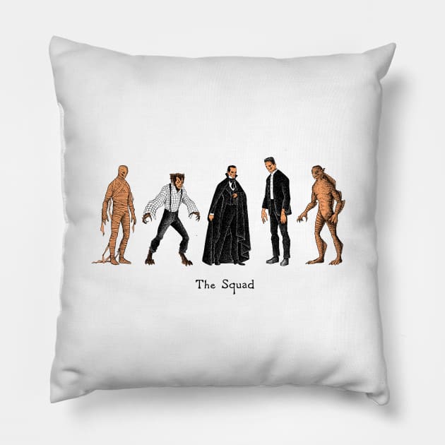 The Squad Pillow by Haunted Nonsense