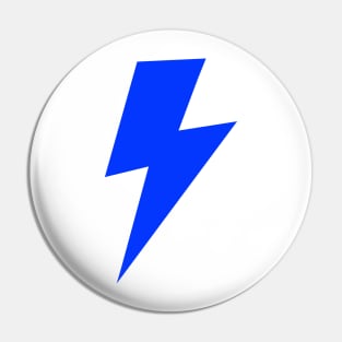 Blue Lightning Bolt Pin