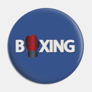Boxing ready to box typography design Pin