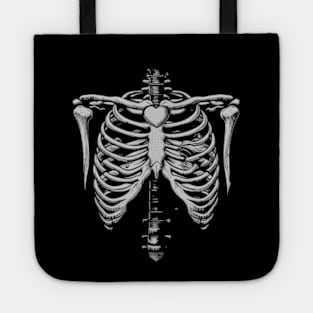 vintage skeleton chest Tote