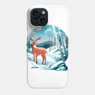 deer and scenery Phone Case