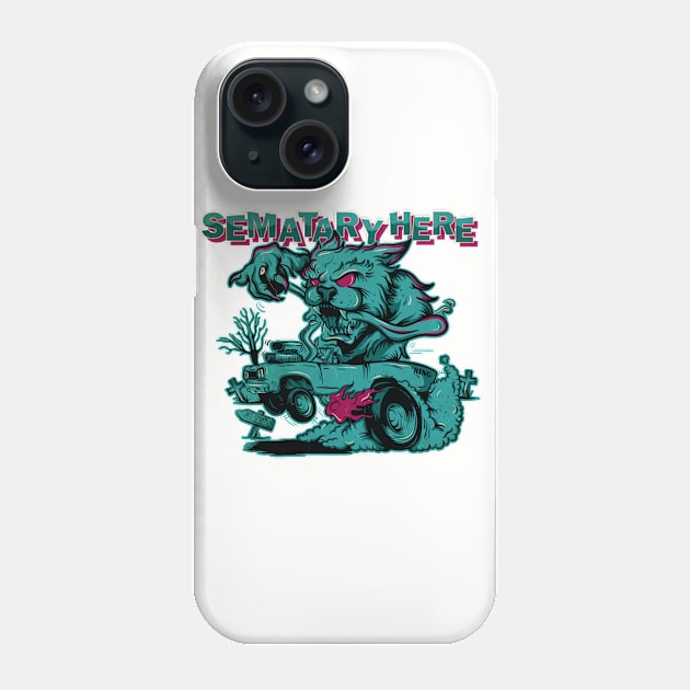 Semetary Here Phone Case by Greendevil